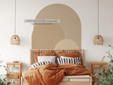 Sand Beige Modern Arch Wall Decal